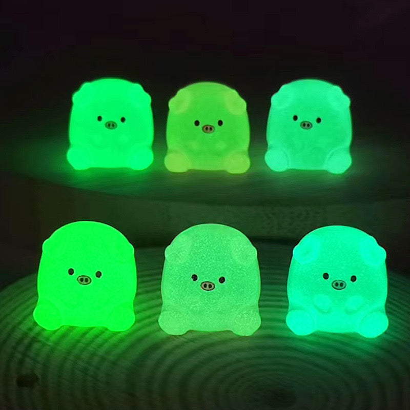 Glow-In-The-Dark Piglet Charm