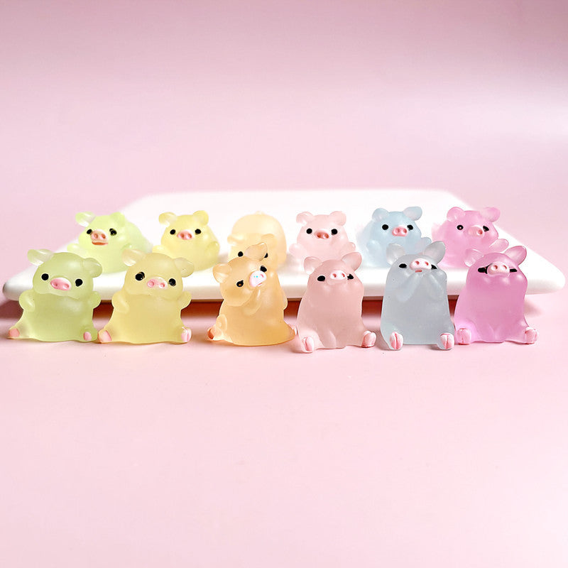 Lovely luminous Piglet DIY Charm