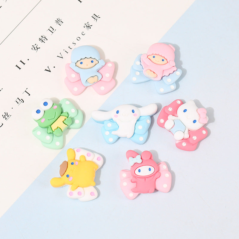 Cartoon Bow Sanrio DIY Charm